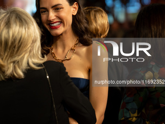 Romana Maggiora Vergano attends the Unita Awards red carpet during the 19th Rome Film Festival at Auditorium Parco Della Musica in Rome, Ita...