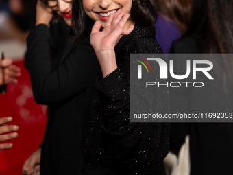 Ludovica Francesconi attends the Unita Awards red carpet during the 19th Rome Film Festival at Auditorium Parco Della Musica in Rome, Italy,...