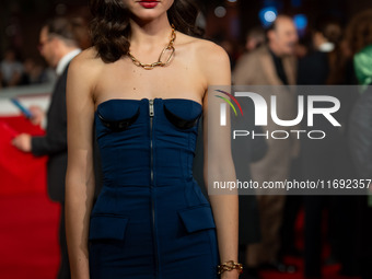 Romana Maggiora Vergano attends the Unita Awards red carpet during the 19th Rome Film Festival at Auditorium Parco Della Musica in Rome, Ita...