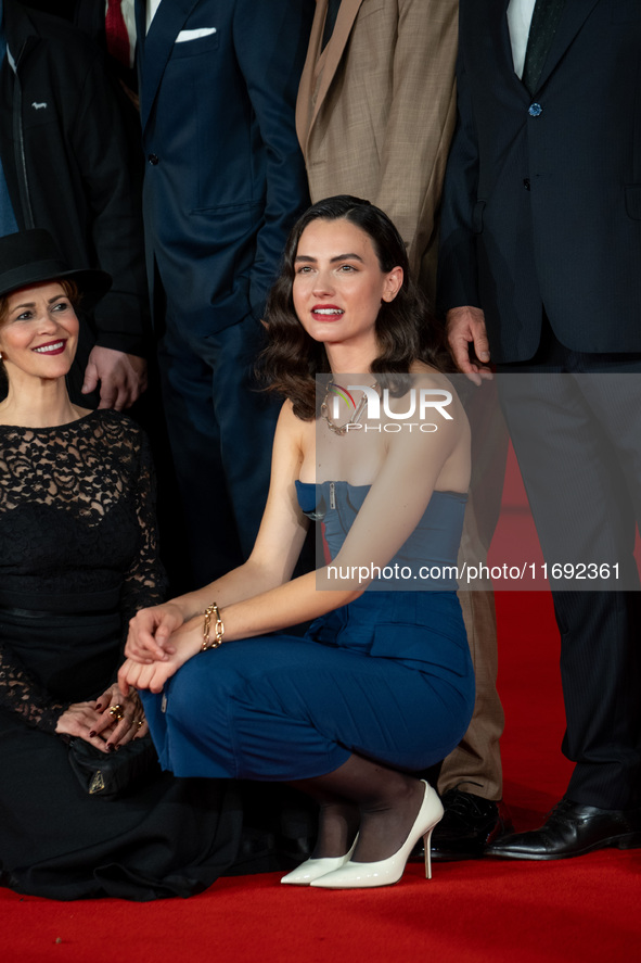 Romana Maggiora Vergano attends the Unita Awards red carpet during the 19th Rome Film Festival at Auditorium Parco Della Musica in Rome, Ita...