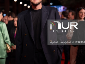 Andrea Lattanzi attends the Unita Awards red carpet during the 19th Rome Film Festival at Auditorium Parco Della Musica in Rome, Italy, on O...