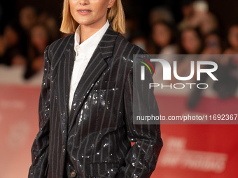 Anna Foglietta attends the Unita Awards red carpet during the 19th Rome Film Festival at Auditorium Parco Della Musica in Rome, Italy, on Oc...