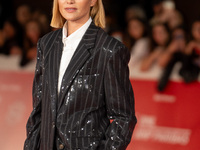 Anna Foglietta attends the Unita Awards red carpet during the 19th Rome Film Festival at Auditorium Parco Della Musica in Rome, Italy, on Oc...