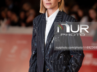 Anna Foglietta attends the Unita Awards red carpet during the 19th Rome Film Festival at Auditorium Parco Della Musica in Rome, Italy, on Oc...