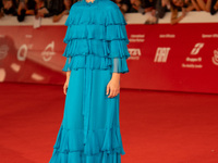 Carolina Crescentini attends the Unita Awards red carpet during the 19th Rome Film Festival at Auditorium Parco Della Musica in Rome, Italy,...