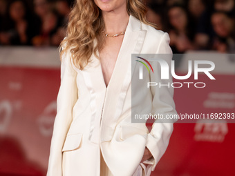 Vittoria Puccini attends the Unita Awards red carpet during the 19th Rome Film Festival at Auditorium Parco Della Musica in Rome, Italy, on...