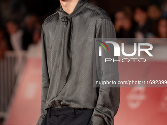 Francesco Gheghi attends the Unita Awards red carpet during the 19th Rome Film Festival at Auditorium Parco Della Musica in Rome, Italy, on...