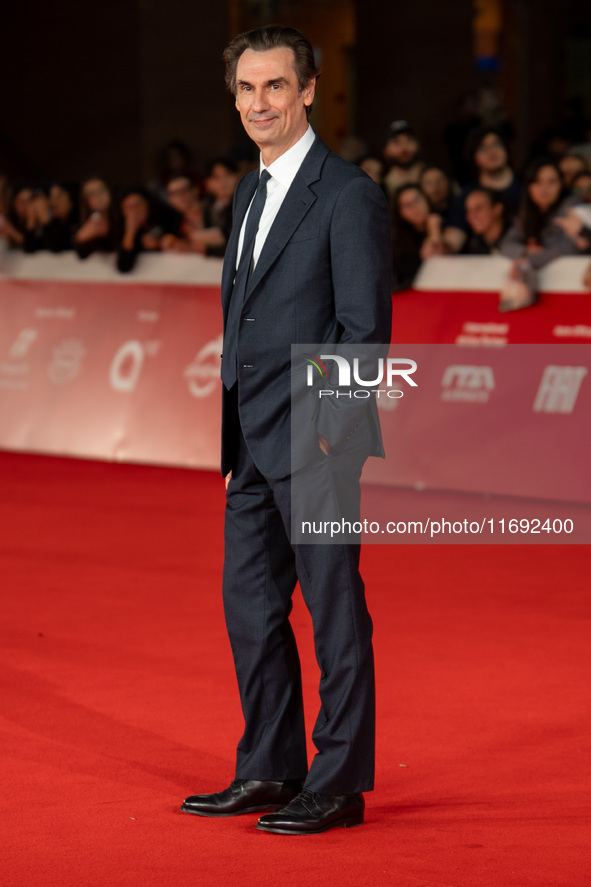 Fabrizio Gifuni attends the Unita Awards red carpet during the 19th Rome Film Festival at Auditorium Parco Della Musica in Rome, Italy, on O...