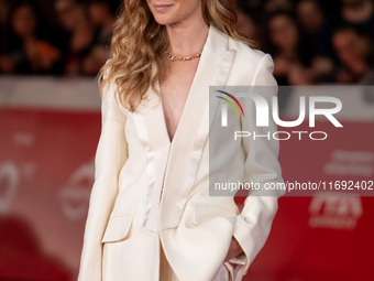 Vittoria Puccini attends the Unita Awards red carpet during the 19th Rome Film Festival at Auditorium Parco Della Musica in Rome, Italy, on...