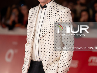 Lorenzo Zurzolo attends the Unita Awards red carpet during the 19th Rome Film Festival at Auditorium Parco Della Musica in Rome, Italy, on O...