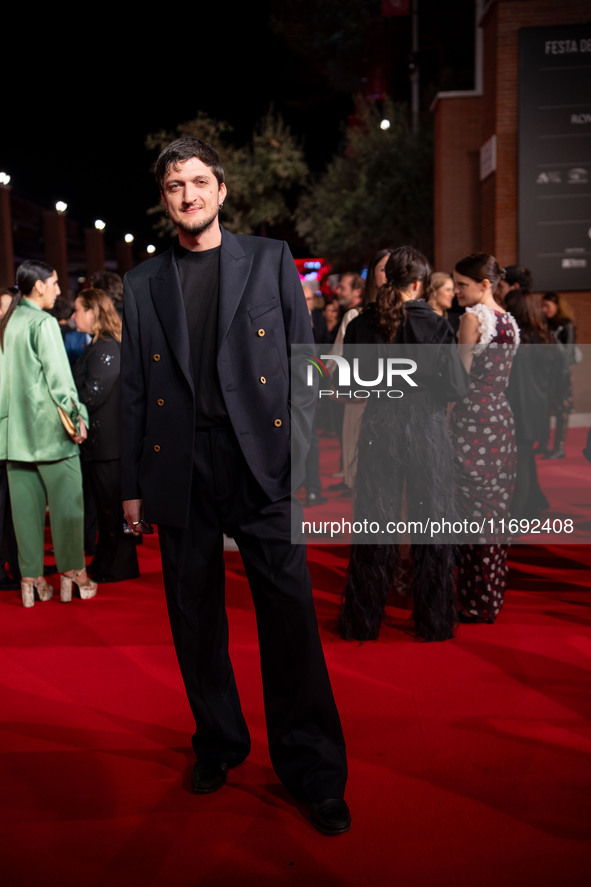 Andrea Lattanzi attends the Unita Awards red carpet during the 19th Rome Film Festival at Auditorium Parco Della Musica in Rome, Italy, on O...