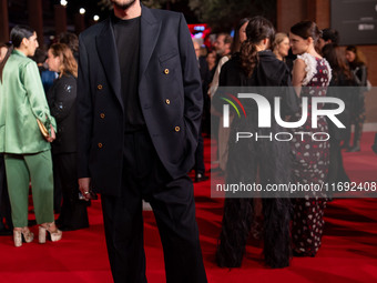 Andrea Lattanzi attends the Unita Awards red carpet during the 19th Rome Film Festival at Auditorium Parco Della Musica in Rome, Italy, on O...