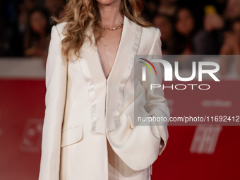 Vittoria Puccini attends the Unita Awards red carpet during the 19th Rome Film Festival at Auditorium Parco Della Musica in Rome, Italy, on...