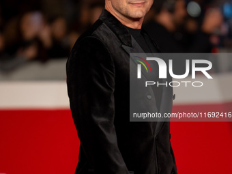 Vinicio Marchioni attends the Unita Awards red carpet during the 19th Rome Film Festival at Auditorium Parco Della Musica in Rome, Italy, on...