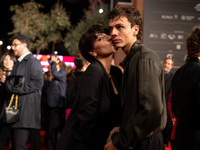 Francesco Gheghi attends the Unita Awards red carpet during the 19th Rome Film Festival at Auditorium Parco Della Musica in Rome, Italy, on...