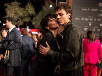 Francesco Gheghi attends the Unita Awards red carpet during the 19th Rome Film Festival at Auditorium Parco Della Musica in Rome, Italy, on...