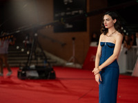 Romana Maggiora Vergano attends the Unita Awards red carpet during the 19th Rome Film Festival at Auditorium Parco Della Musica in Rome, Ita...