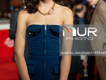 Romana Maggiora Vergano attends the Unita Awards red carpet during the 19th Rome Film Festival at Auditorium Parco Della Musica in Rome, Ita...