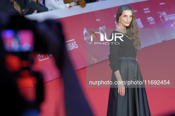 Angela Molina attends the ''Polvo Seran'' and International Competition Jury Progressive Cinema red carpet during the 19th Rome Film Festiva...