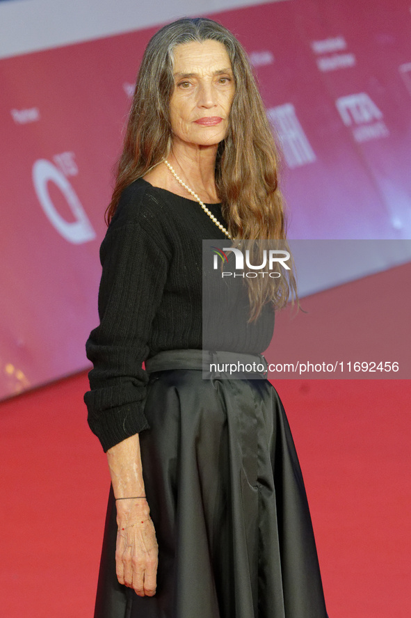 Angela Molina attends the ''Polvo Seran'' and International Competition Jury Progressive Cinema red carpet during the 19th Rome Film Festiva...