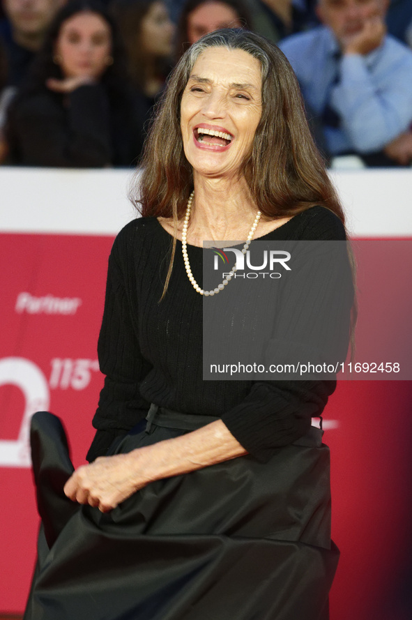 Angela Molina attends the ''Polvo Seran'' and International Competition Jury Progressive Cinema red carpet during the 19th Rome Film Festiva...