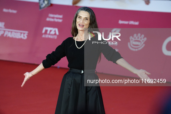 Angela Molina attends the ''Polvo Seran'' and International Competition Jury Progressive Cinema red carpet during the 19th Rome Film Festiva...