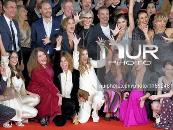 Guests attend the Unita Awards red carpet during the 19th Rome Film Festival at Auditorium Parco Della Musica in Rome, Italy, on October 21,...