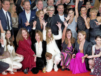 Guests attend the Unita Awards red carpet during the 19th Rome Film Festival at Auditorium Parco Della Musica in Rome, Italy, on October 21,...