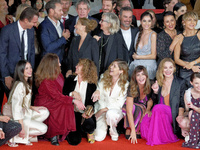 Guests attend the Unita Awards red carpet during the 19th Rome Film Festival at Auditorium Parco Della Musica in Rome, Italy, on October 21,...