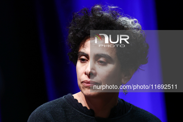 Adania Shibli during the Conrad Festival in Krakow, Poland on October 21, 2024. 