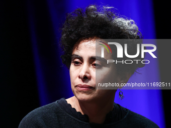 Adania Shibli during the Conrad Festival in Krakow, Poland on October 21, 2024. (