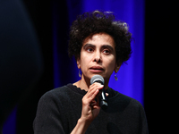 Adania Shibli during the Conrad Festival in Krakow, Poland on October 21, 2024. (