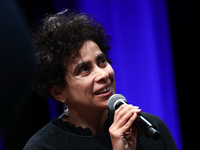 Adania Shibli during the Conrad Festival in Krakow, Poland on October 21, 2024. (