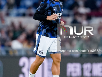 Lautaro Martinez of FC Internazionale during the Serie A Enilive match between AS Roma and FC Internazionale at Stadio Olimpico on October 2...