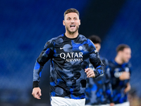 Marko Arnautovic of FC Internazionale during the Serie A Enilive match between AS Roma and FC Internazionale at Stadio Olimpico on October 2...