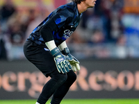 Yann Sommer of FC Internazionale looks on during the Serie A Enilive match between AS Roma and FC Internazionale at Stadio Olimpico on Octob...