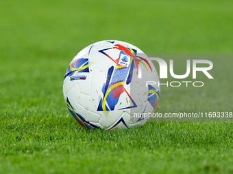 Official Puma Serie A matchball during the Serie A Enilive match between AS Roma and FC Internazionale at Stadio Olimpico on October 20, 202...