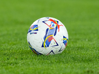 Official Puma Serie A matchball during the Serie A Enilive match between AS Roma and FC Internazionale at Stadio Olimpico on October 20, 202...