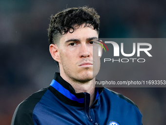 Alessandro Bastoni of FC Internazionale during the Serie A Enilive match between AS Roma and FC Internazionale at Stadio Olimpico on October...