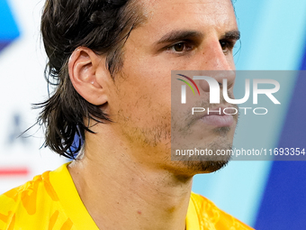 Yann Sommer of FC Internazionale looks on during the Serie A Enilive match between AS Roma and FC Internazionale at Stadio Olimpico on Octob...