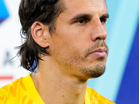 Yann Sommer of FC Internazionale looks on during the Serie A Enilive match between AS Roma and FC Internazionale at Stadio Olimpico on Octob...