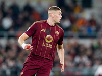 Artem Dovbyk of AS Roma looks on during the Serie A Enilive match between AS Roma and FC Internazionale at Stadio Olimpico on October 20, 20...