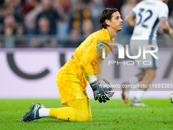 Yann Sommer of FC Internazionale during the Serie A Enilive match between AS Roma and FC Internazionale at Stadio Olimpico on October 20, 20...