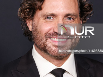 Edgar Ramirez arrives at the Los Angeles Premiere of Netflix's 'Emilia Perez' held at The Egyptian Theatre Hollywood on October 21, 2024 in...