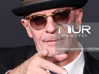 Jacques Audiard arrives at the Los Angeles Premiere of Netflix's 'Emilia Perez' held at The Egyptian Theatre Hollywood on October 21, 2024 i...