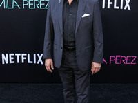 Peter Kwong arrives at the Los Angeles Premiere of Netflix's 'Emilia Perez' held at The Egyptian Theatre Hollywood on October 21, 2024 in Ho...