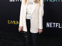 Catherine Hardwicke arrives at the Los Angeles Premiere of Netflix's 'Emilia Perez' held at The Egyptian Theatre Hollywood on October 21, 20...