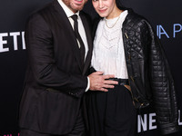 Edgar Ramirez and Sofia Boutella arrive at the Los Angeles Premiere of Netflix's 'Emilia Perez' held at The Egyptian Theatre Hollywood on Oc...