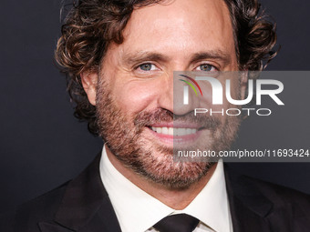 Edgar Ramirez arrives at the Los Angeles Premiere of Netflix's 'Emilia Perez' held at The Egyptian Theatre Hollywood on October 21, 2024 in...