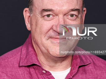 John Carroll Lynch arrives at the Los Angeles Premiere of Netflix's 'Emilia Perez' held at The Egyptian Theatre Hollywood on October 21, 202...